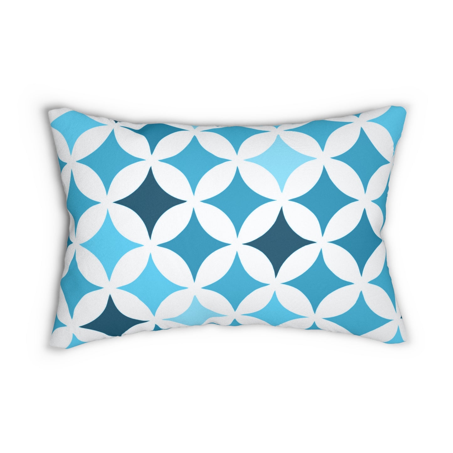 Blue and White Seamless Stars - Rectangular Pillowcase & Pillow