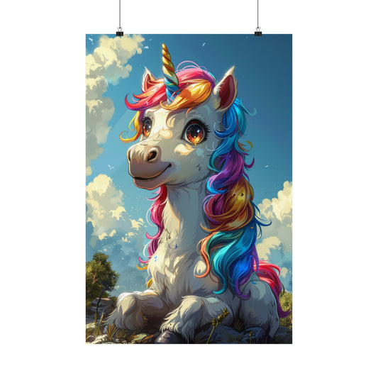 Buttercup The Unicorn - Physical Print Stunning Premium Poster