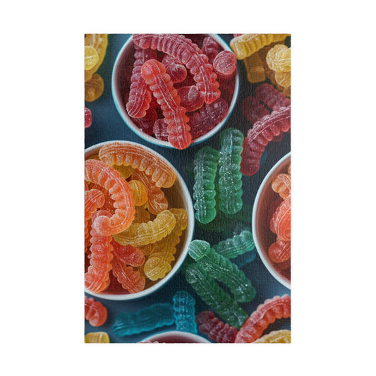 Gummy Worm Lollies - 1014-Piece Jigsaw Puzzle