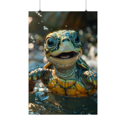 Tom The Turtle - Physical Print Stunning Premium Poster