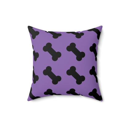 Dog Bone Print on Purple - Pillowcase & Pillow