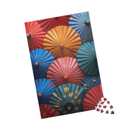 Japanese Inspired Umbrellas - 1014-Piece Jigsaw Puzzle