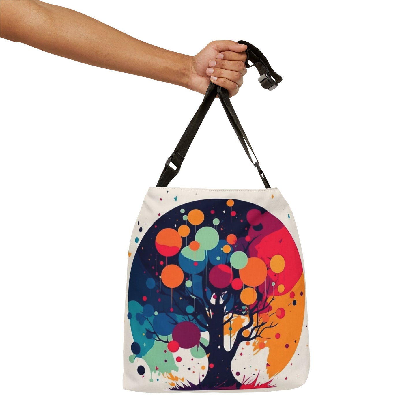 Rainbow Shapes On A Tree - Tote Bag