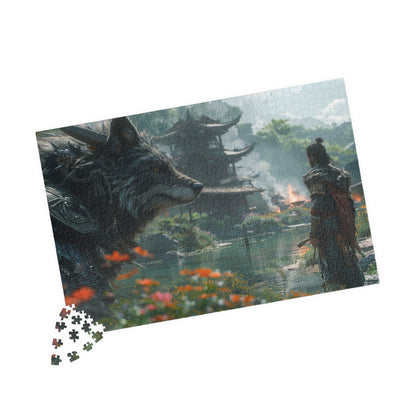 The Hunter & Okami - 1014-Piece Jigsaw Puzzle