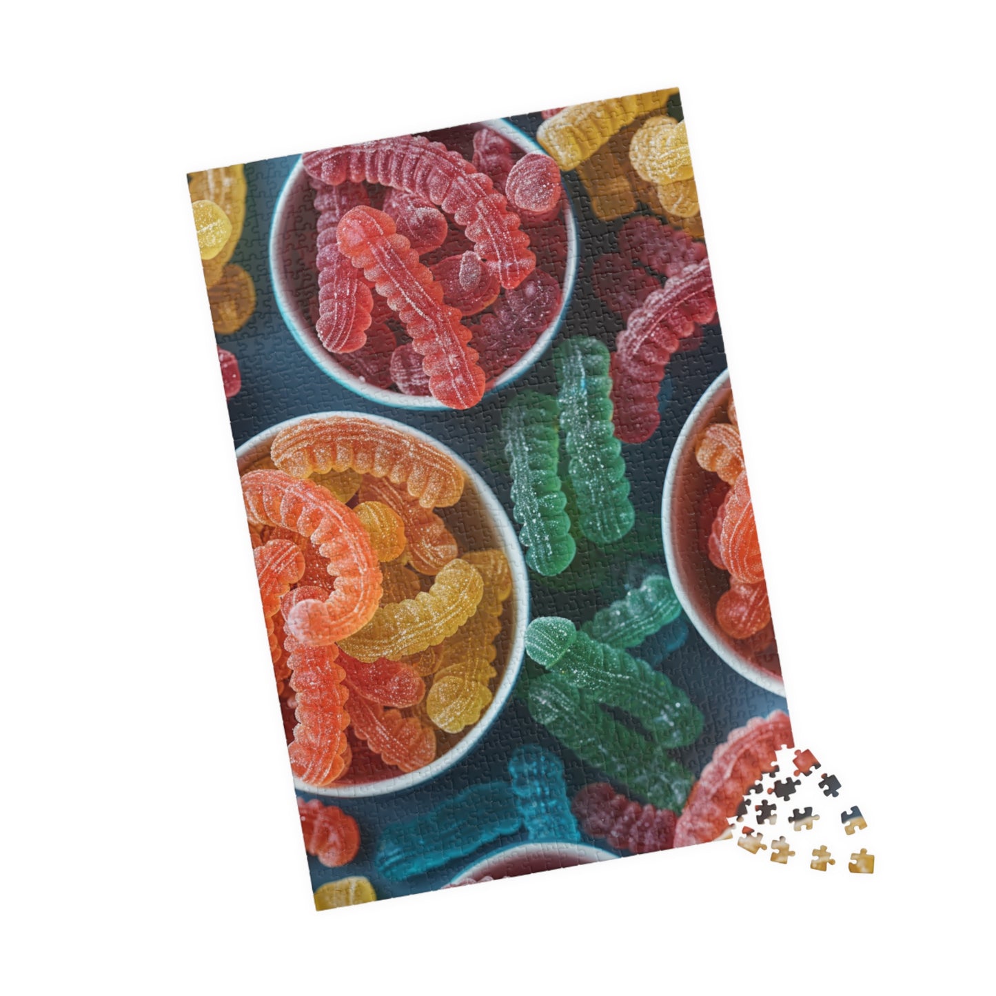 Gummy Worm Lollies - 1014-Piece Jigsaw Puzzle