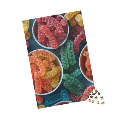 Gummy Worm Lollies - 1014-Piece Jigsaw Puzzle