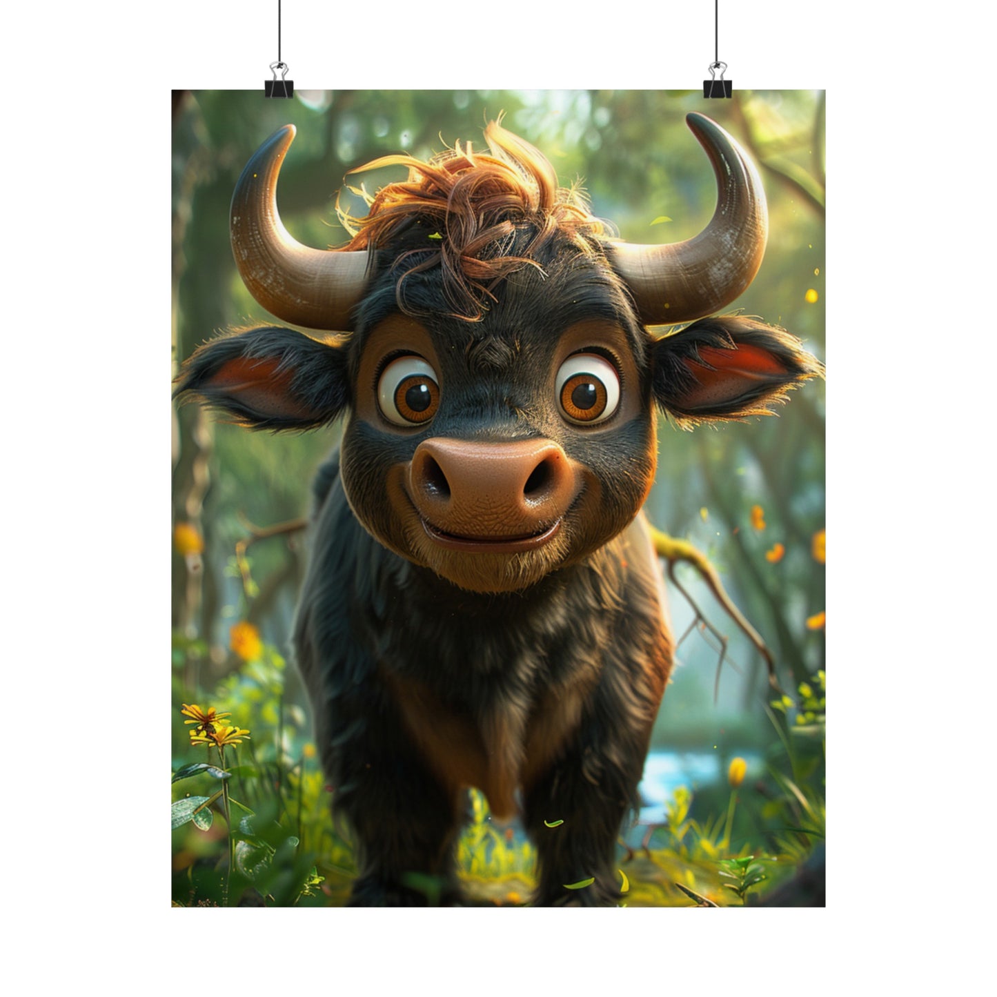 Rocket The Bull - Physical Print Stunning Premium Poster