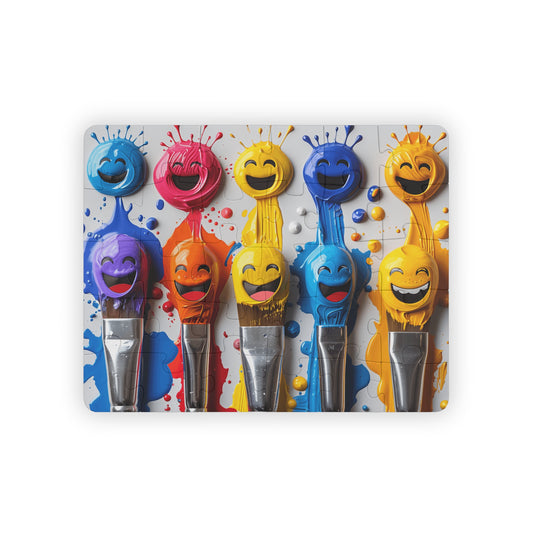 The Smiling Paint Blobs - 30-Piece Kids Jigsaw Puzzle