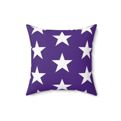 White Stars on Purple - Pillowcase & Pillow