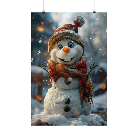 Chilly The Snowman - Physical Print Stunning Premium Poster