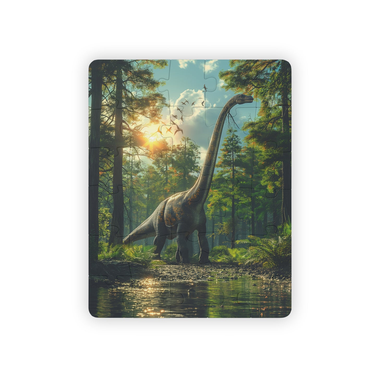 Dinosaur Brachiosaurus - 30-Piece Kids Jigsaw Puzzle