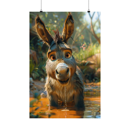 Donny The Donkey - Physical Print Stunning Premium Poster