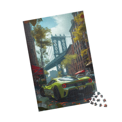 Supercar by Brooklyn Bridge - 1014-Piece Jigsaw Puzzle