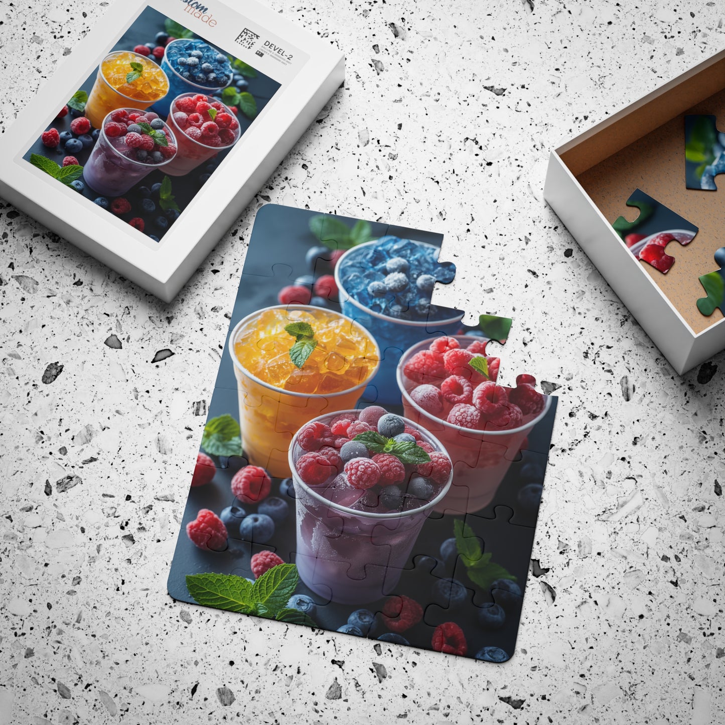 Iced Fruit Cups - 30-Piece Kids Jigsaw Puzzle