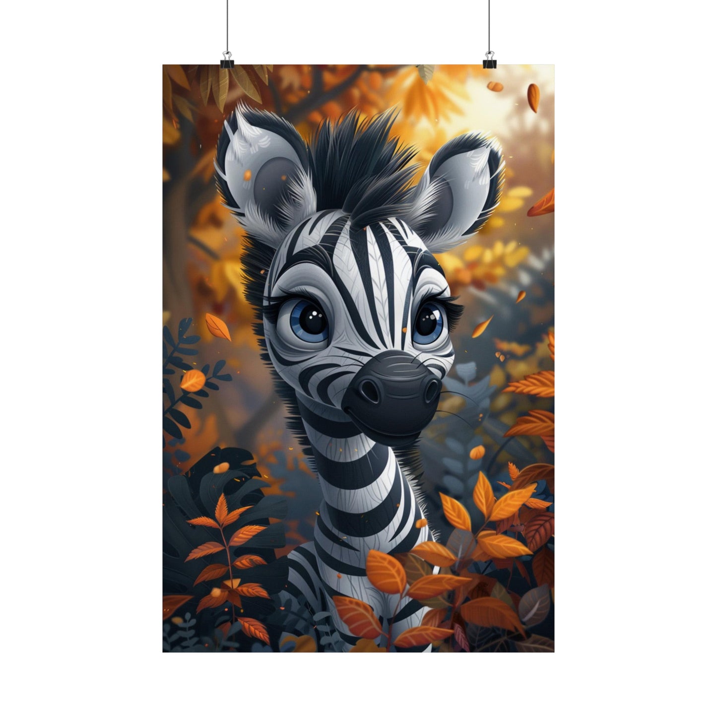 Jazzy The Zebra - Physical Print Stunning Premium Poster