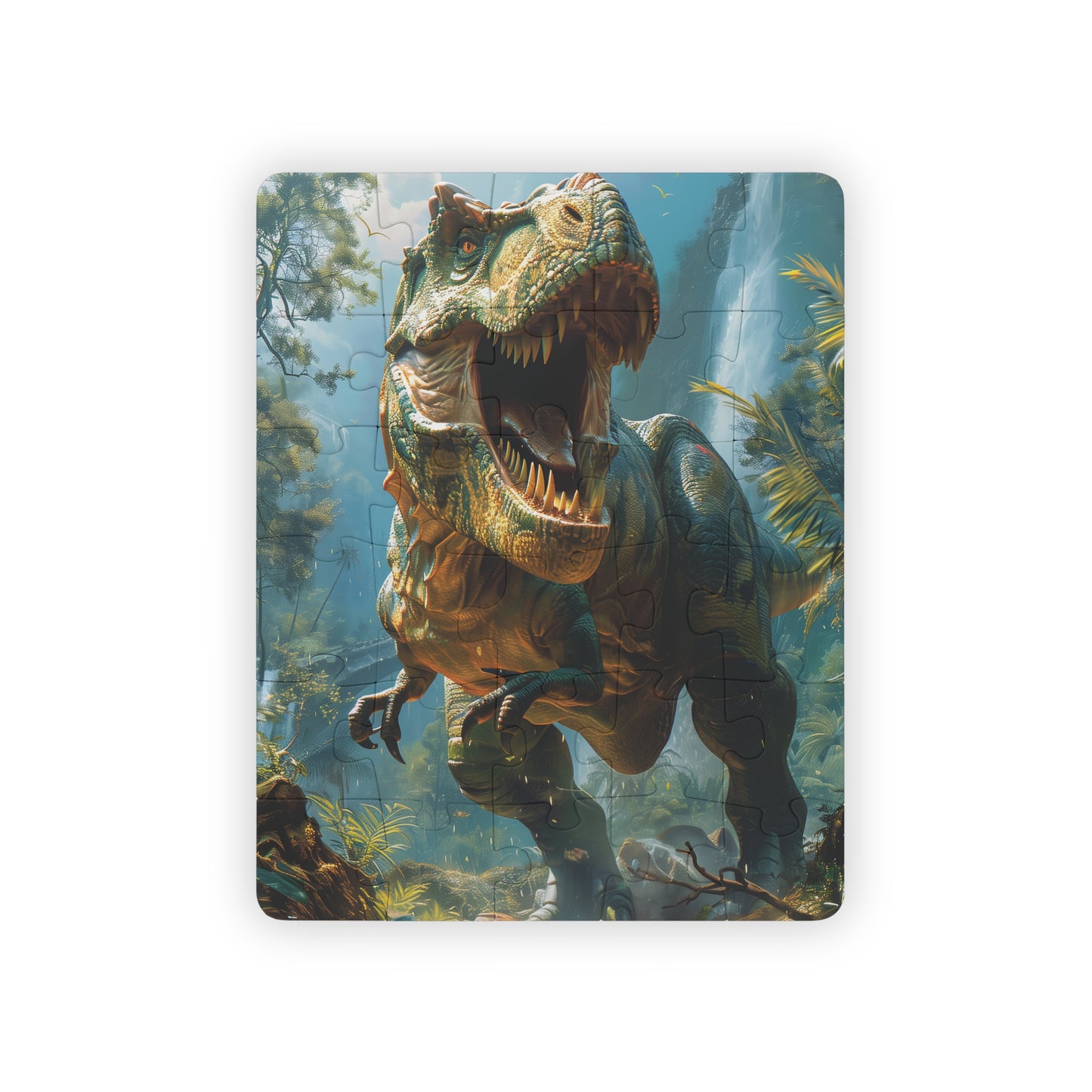 Dinosaur Trex Charging - 30-Piece Kids Jigsaw Puzzle