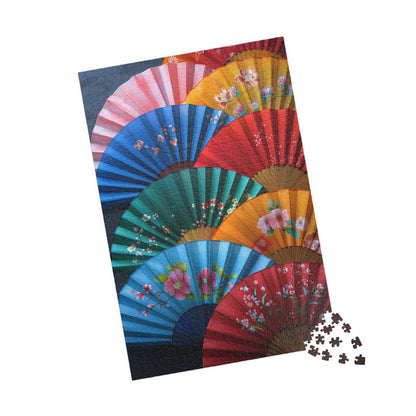 Japanese Inspired Fans - 1014-Piece Jigsaw Puzzle