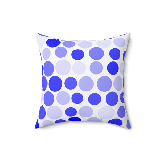 Shades of Dark Blue Polka Dots - Pillowcase & Pillow