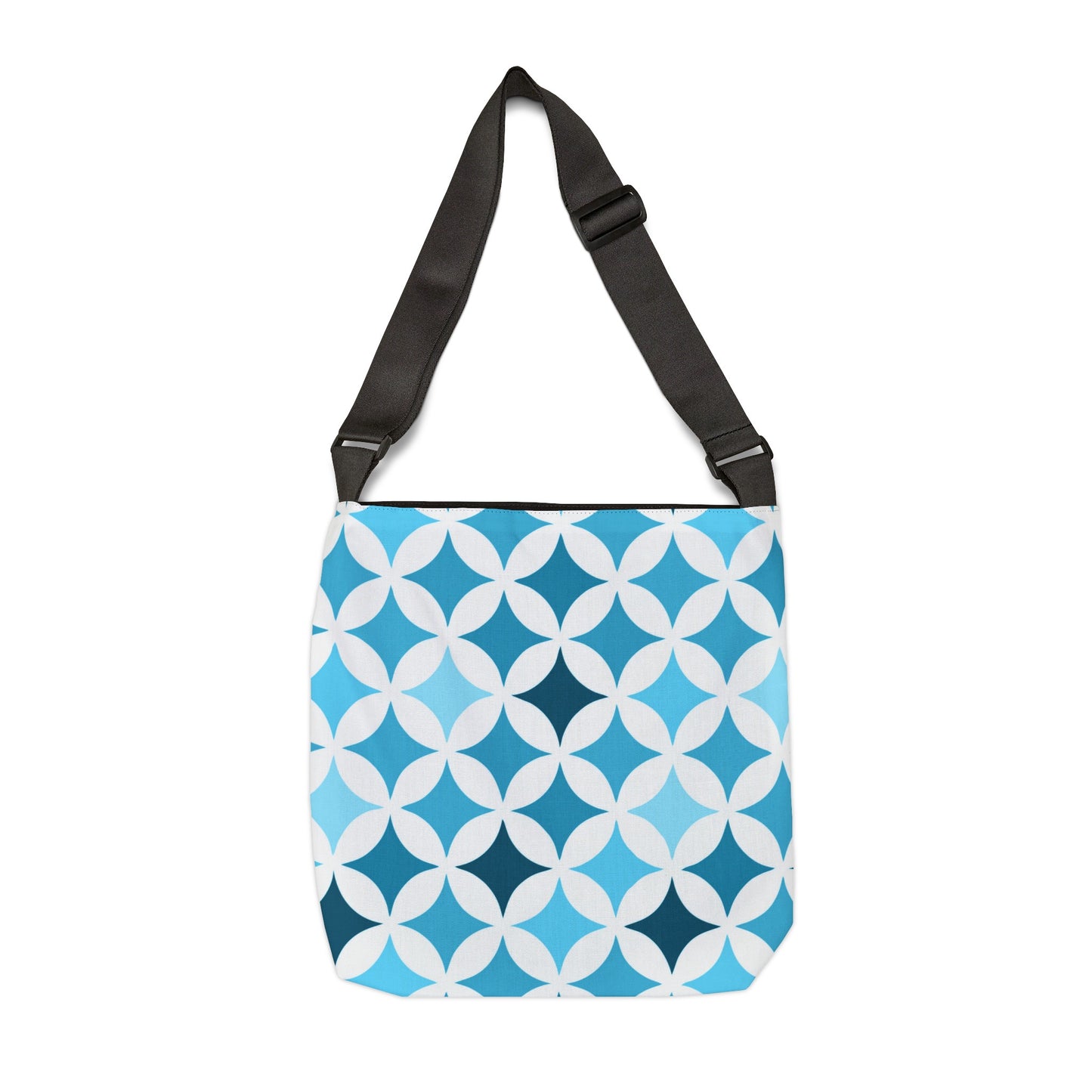 Blue and White Seamless Stars - Tote Bag