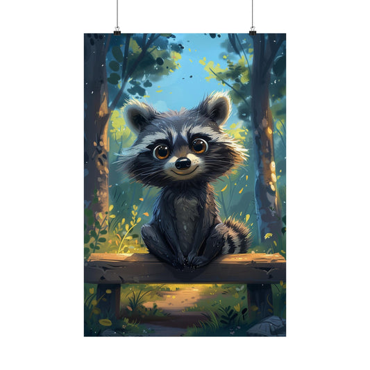 Roger Raccoon - Physical Print Stunning Premium Poster