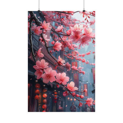 Cherry Blossoms In Japan - Physical Print Stunning Premium Poster