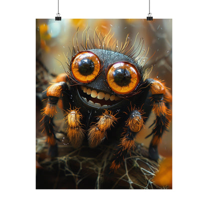 Fuzzy The Spider - Physical Print Stunning Premium Poster