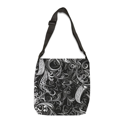 Elegant Leaf Swirl - Tote Bag