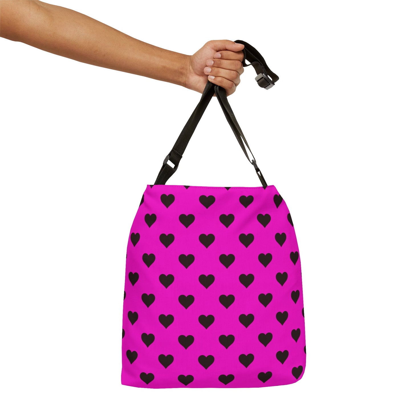 Love Hearts on Pink - Tote Bag