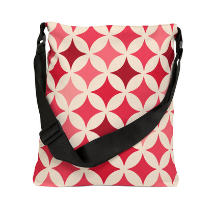 Shades of Red Seamless Stars - Tote Bag