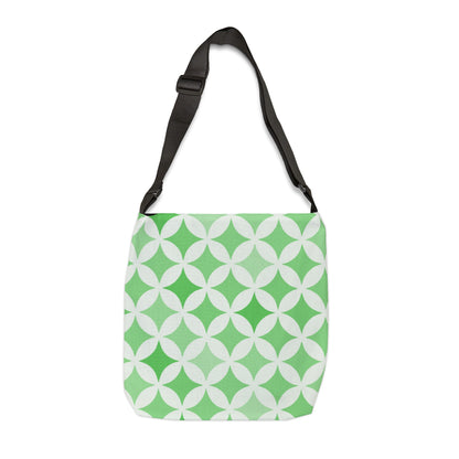 Green and White Seamless Stars - Tote Bag