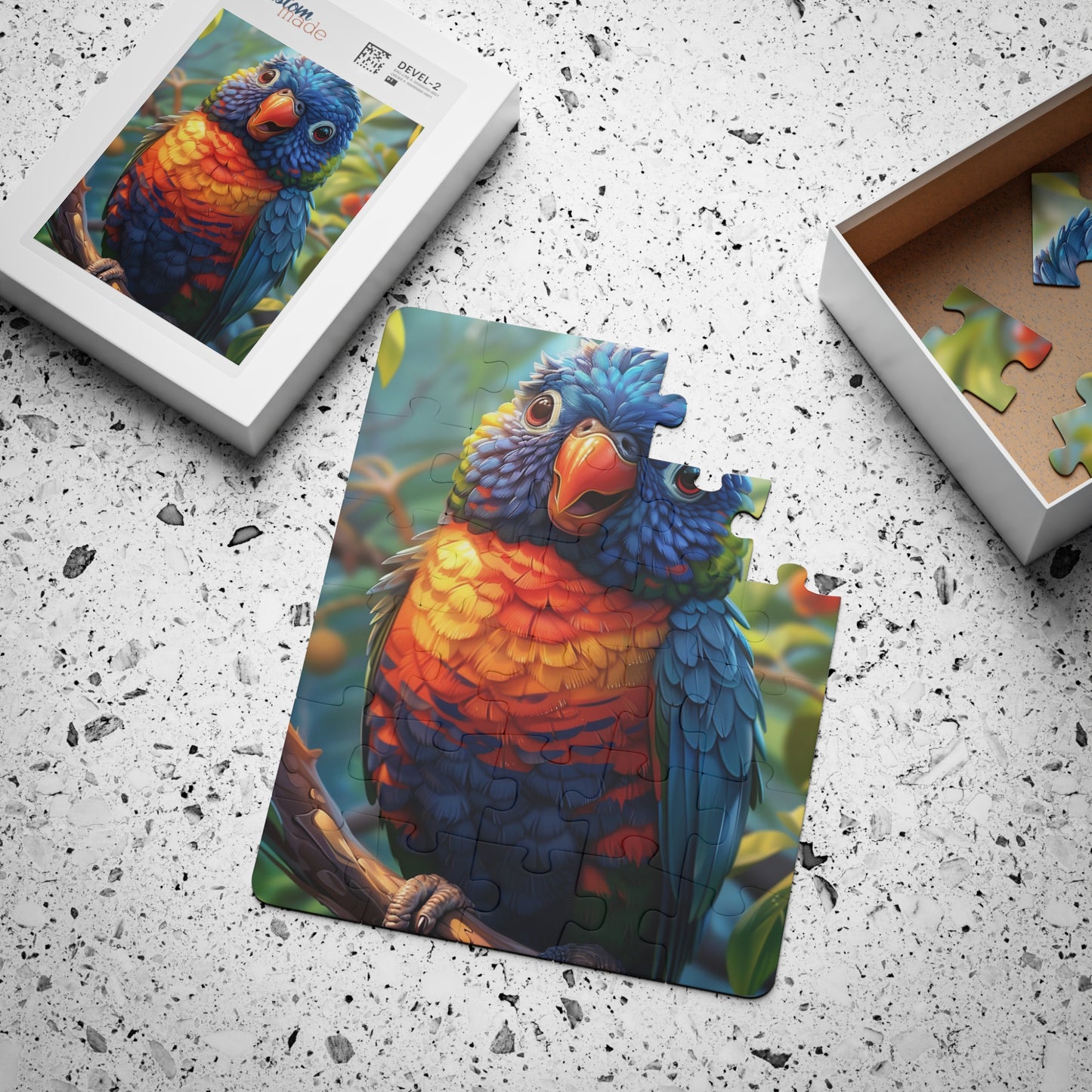 Ronny The Rainbow Lorikeet - 30-Piece Kids Jigsaw Puzzle