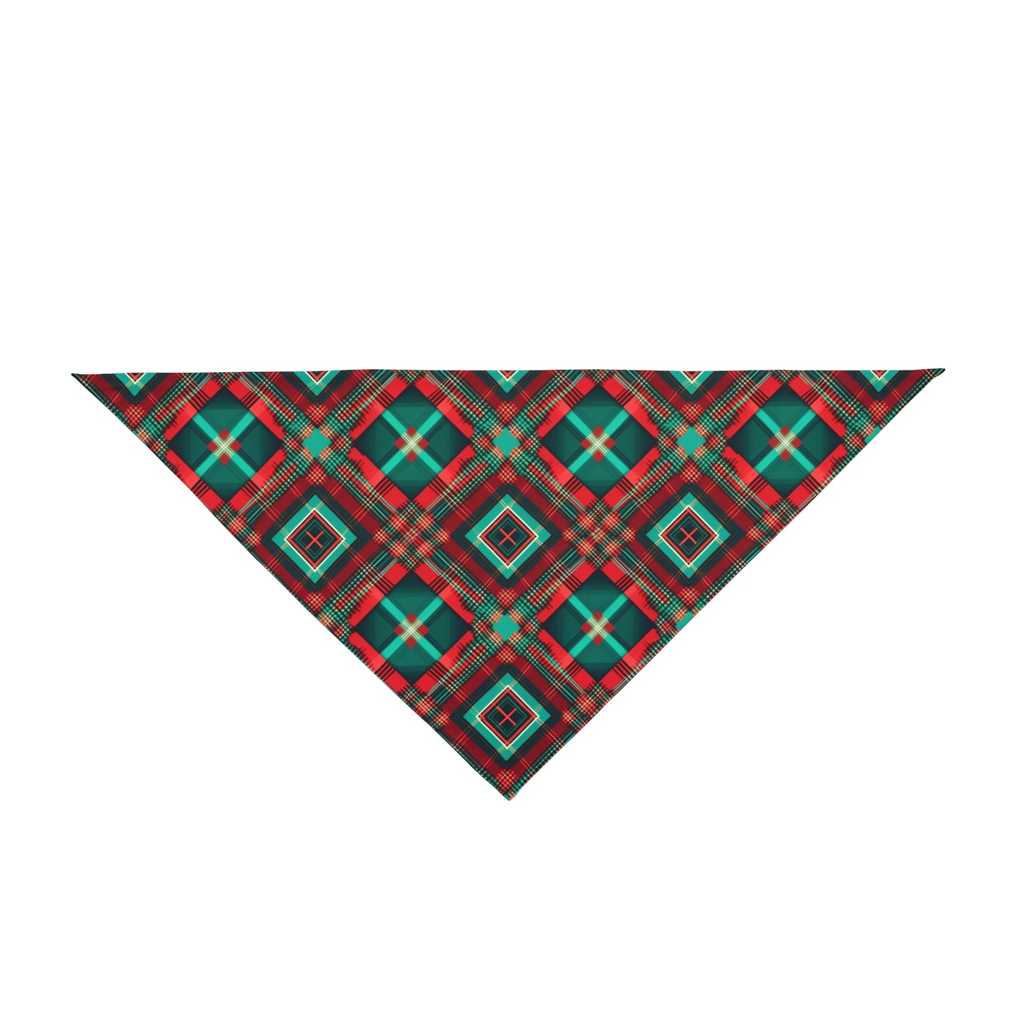 Christmas Tartan - Tie Up Pet Bandana