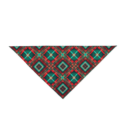 Christmas Tartan - Tie Up Pet Bandana