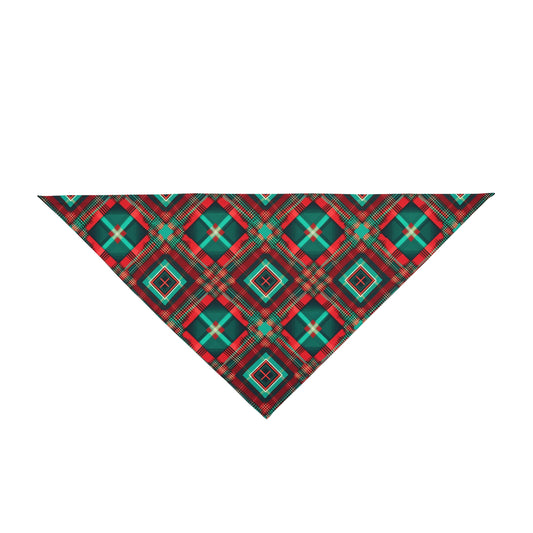 Christmas Tartan - Tie Up Pet Bandana