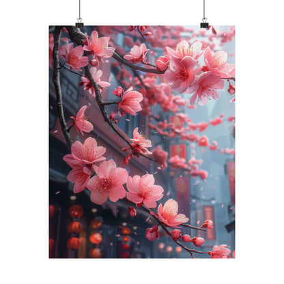 Cherry Blossoms In Japan - Physical Print Stunning Premium Poster