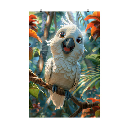 Chippy The Cockatoo - Physical Print Stunning Premium Poster