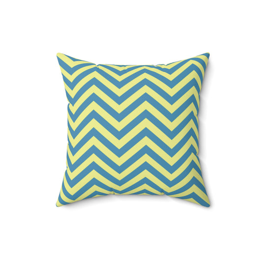 Chevron Blue and Yellow - Pillowcase & Pillow