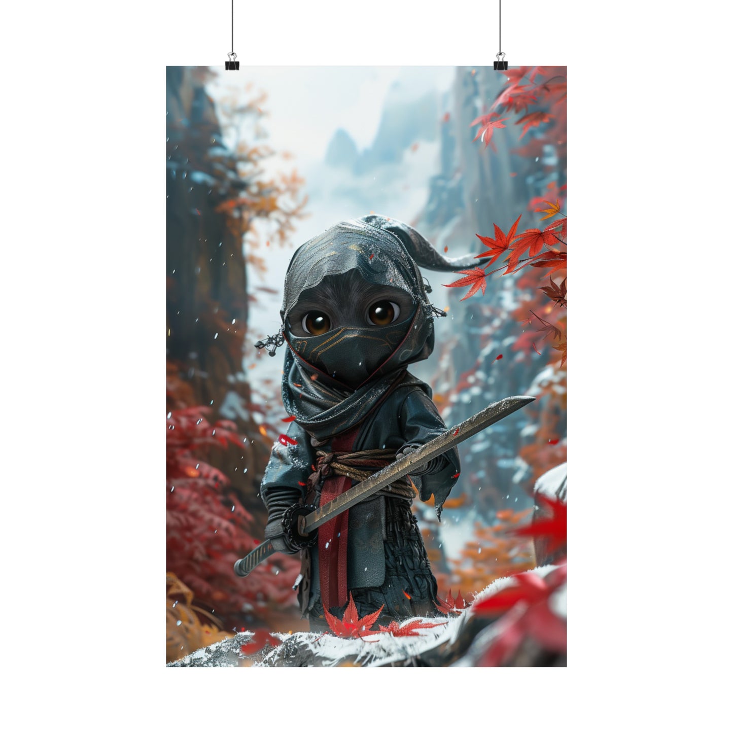 Master Cuddles The Ninja - Physical Print Stunning Premium Poster