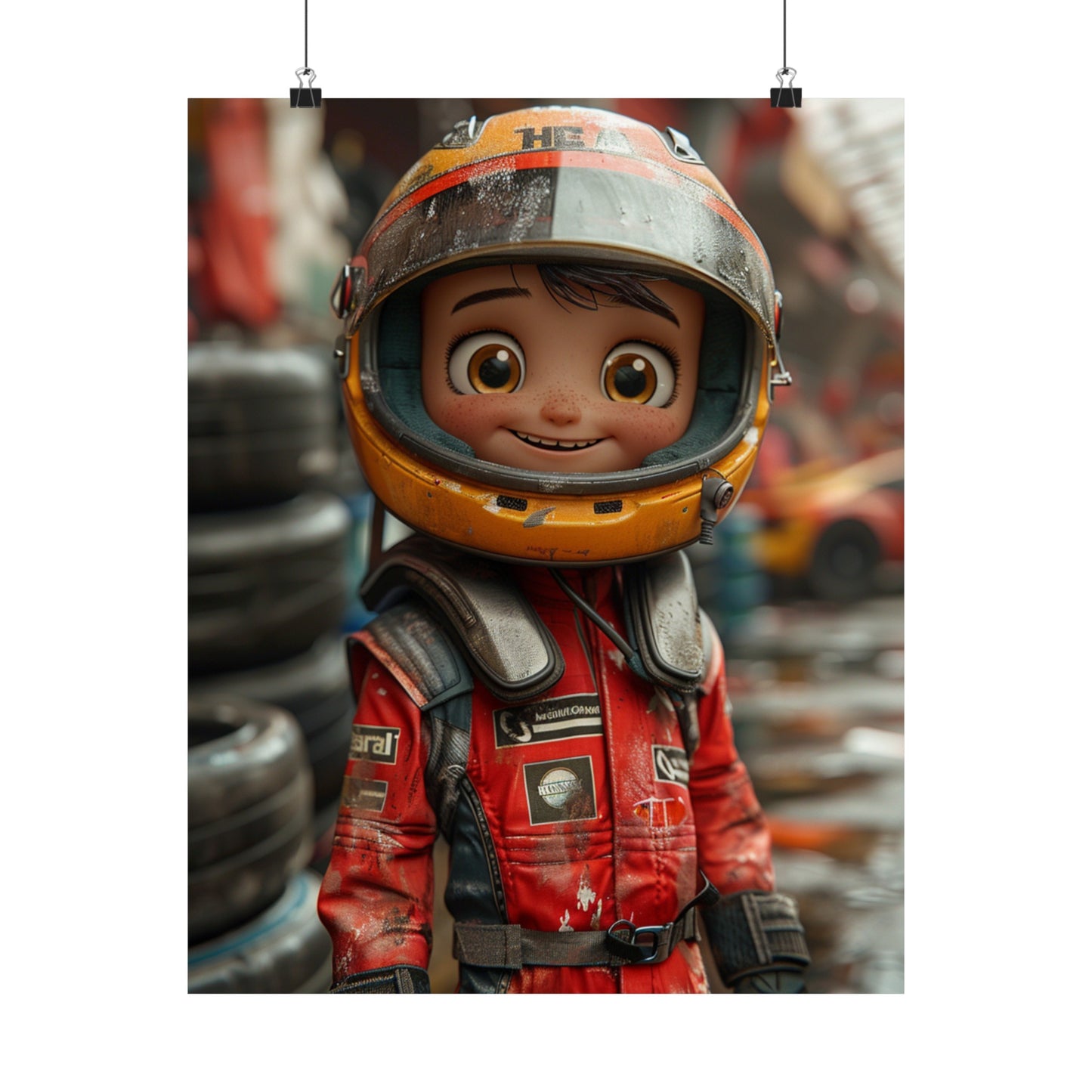 Mick The Rookie Racer - Physical Print Stunning Premium Poster