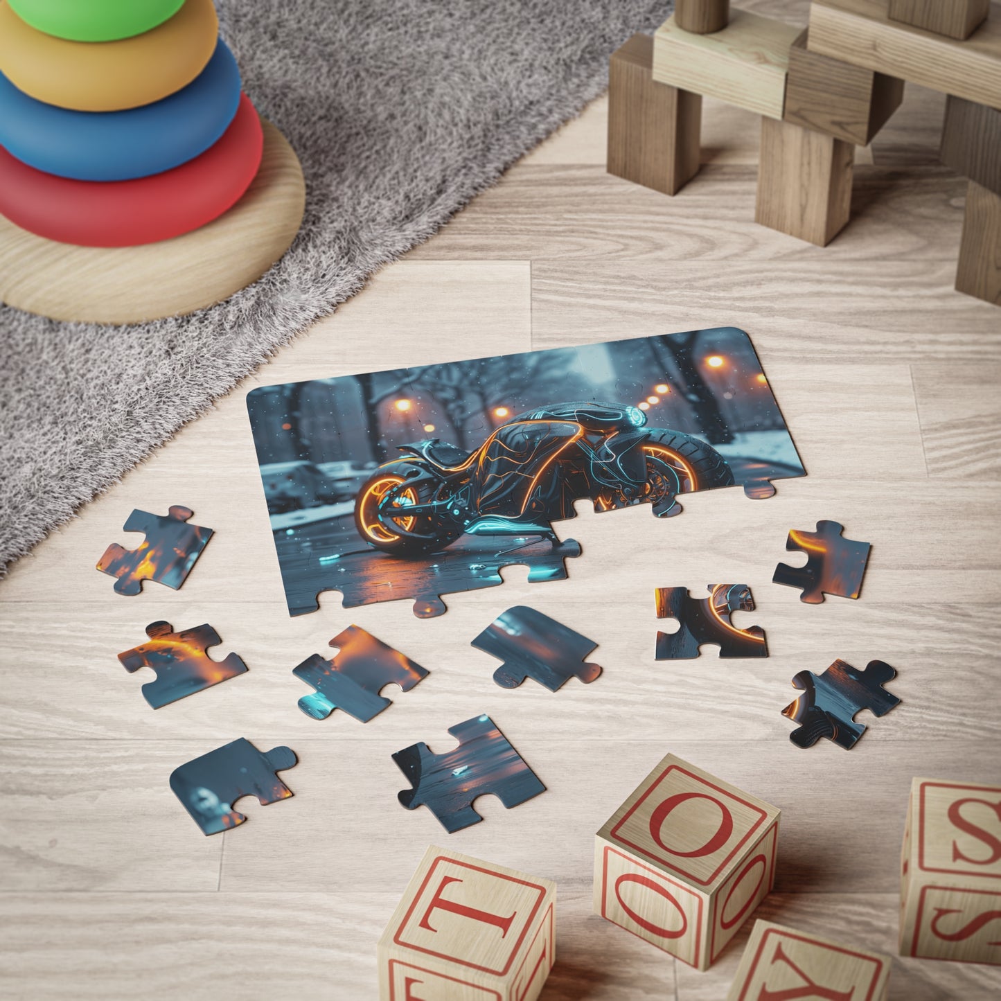 The Neon Motorbike - 30-Piece Kids Jigsaw Puzzle