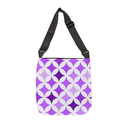 Purple and White Seamless Stars - Tote Bag