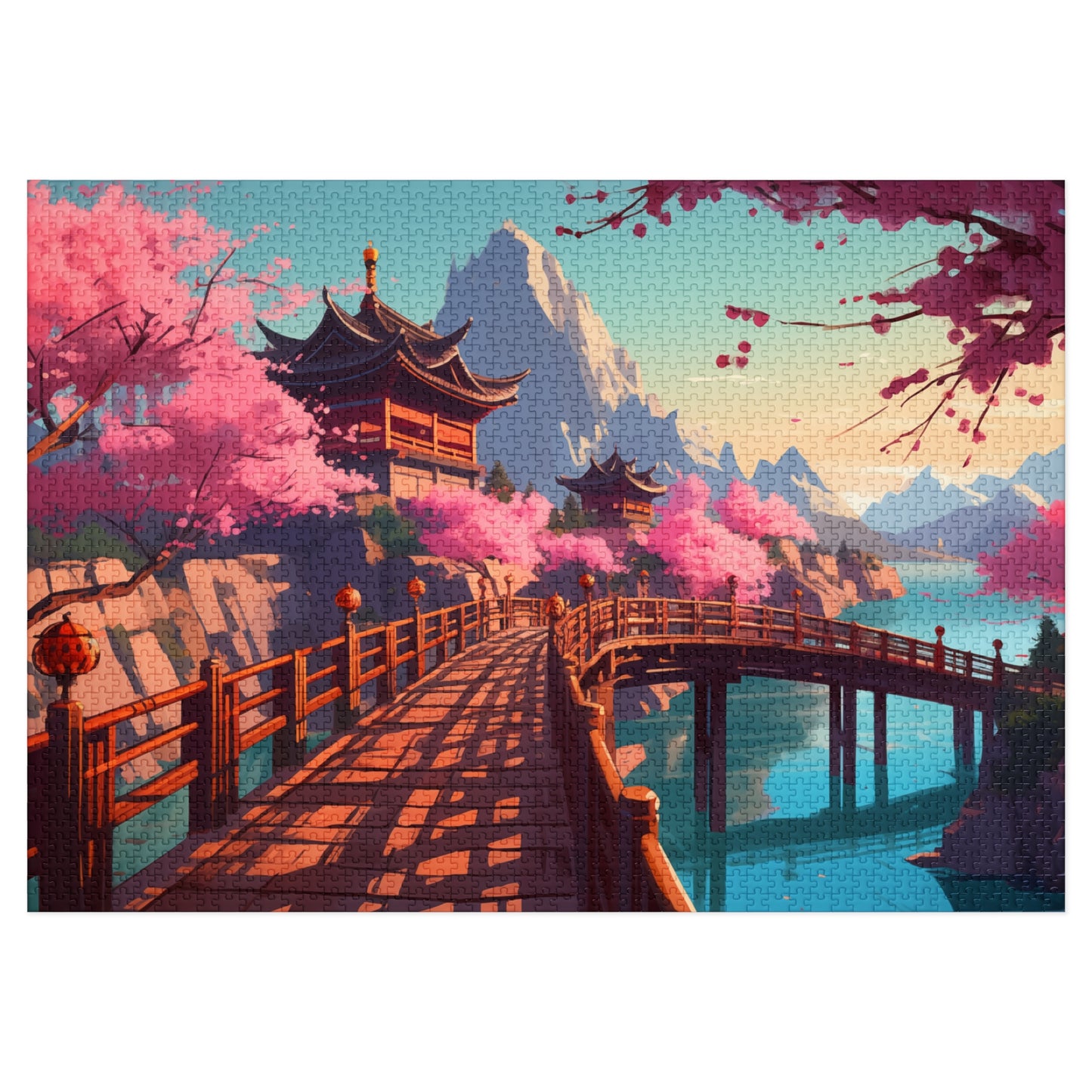 Blossoms over Tranquil Waters - 2000-Piece Jigsaw Puzzle
