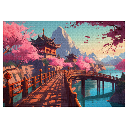 Blossoms over Tranquil Waters - 2000-Piece Jigsaw Puzzle
