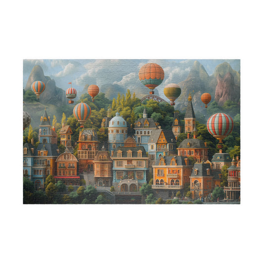 Whimsical Bustling Cityscape - 1014-Piece Jigsaw Puzzle