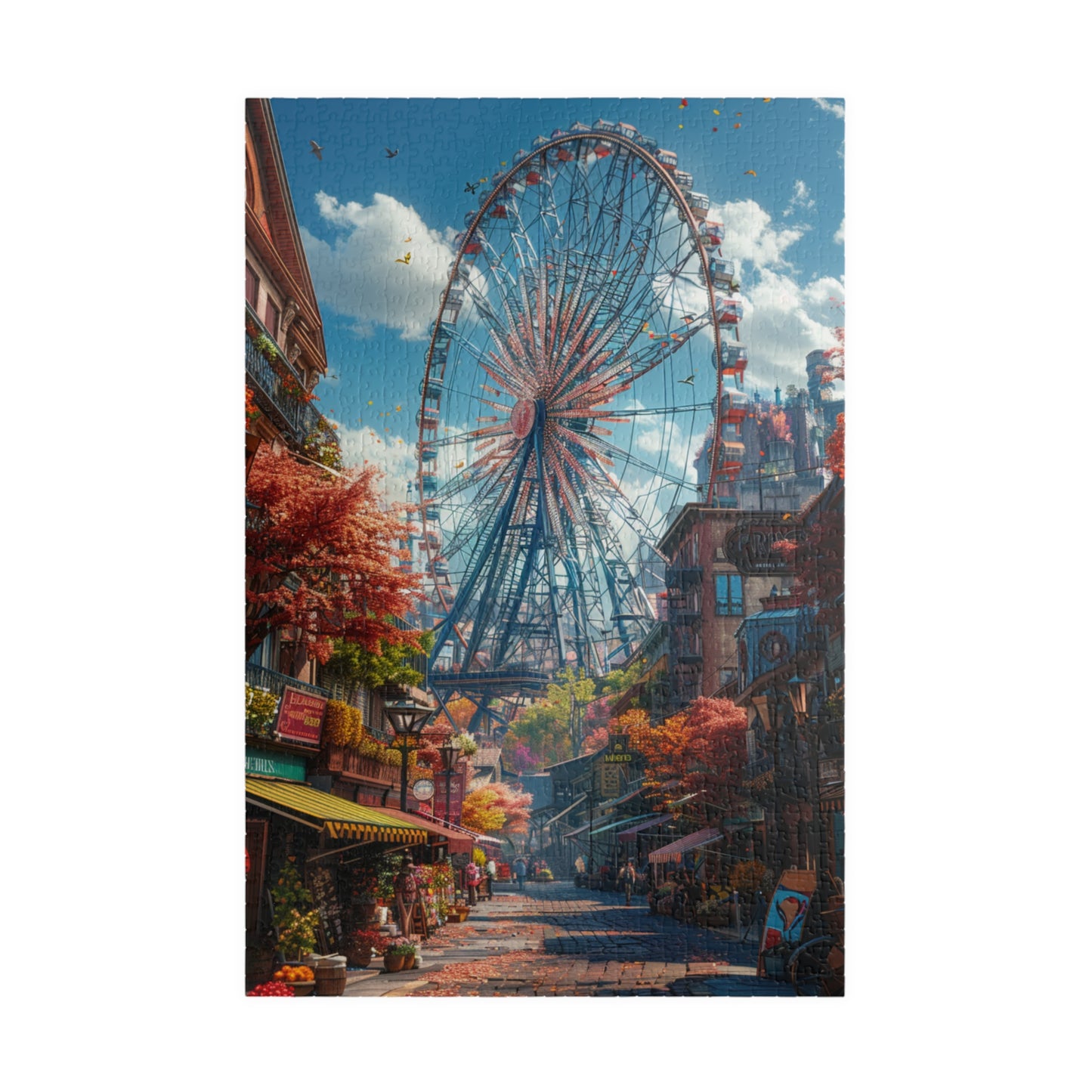 Ferris Wheel City - 1014-Piece Jigsaw Puzzle