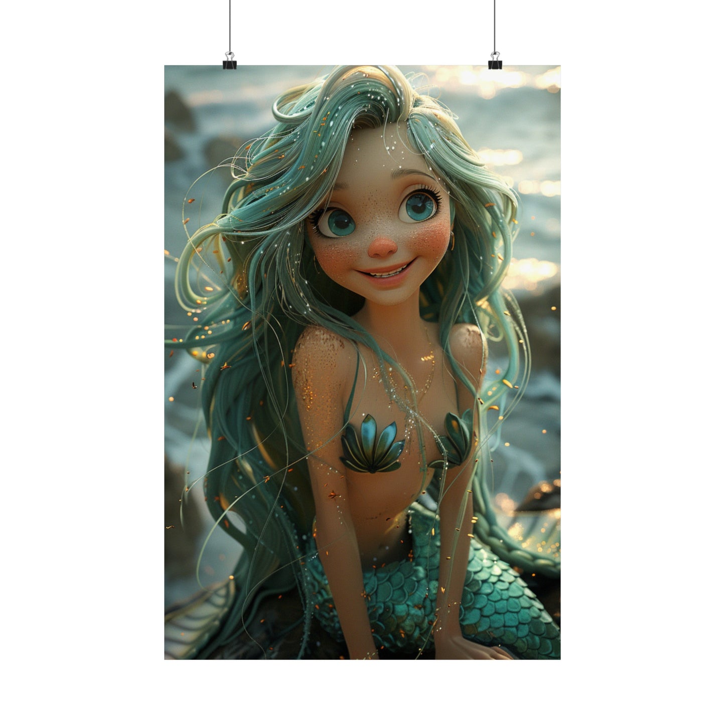 Melody The Mermaid - Physical Print Stunning Premium Poster