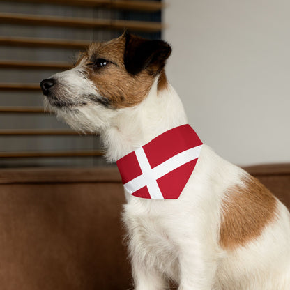 Denmark Flag - Pet Bandana Collar