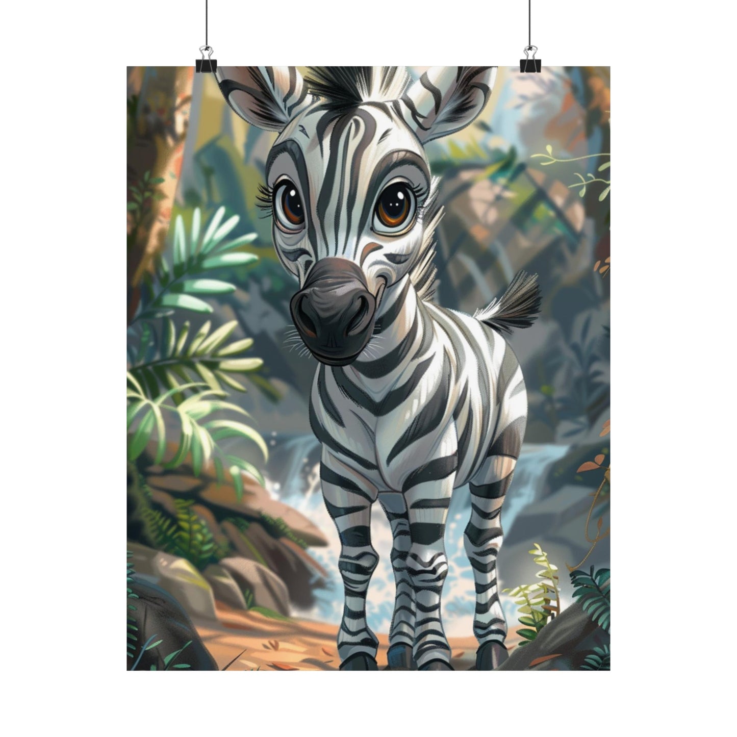 Zippy The Zebra - Physical Print Stunning Premium Poster