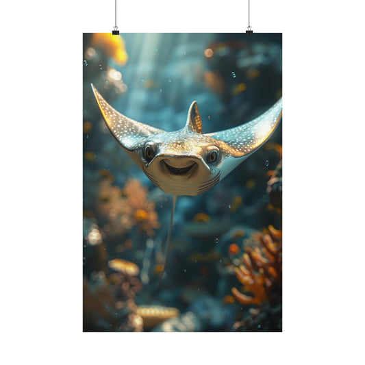 Steve The Stingray - Physical Print Stunning Premium Poster