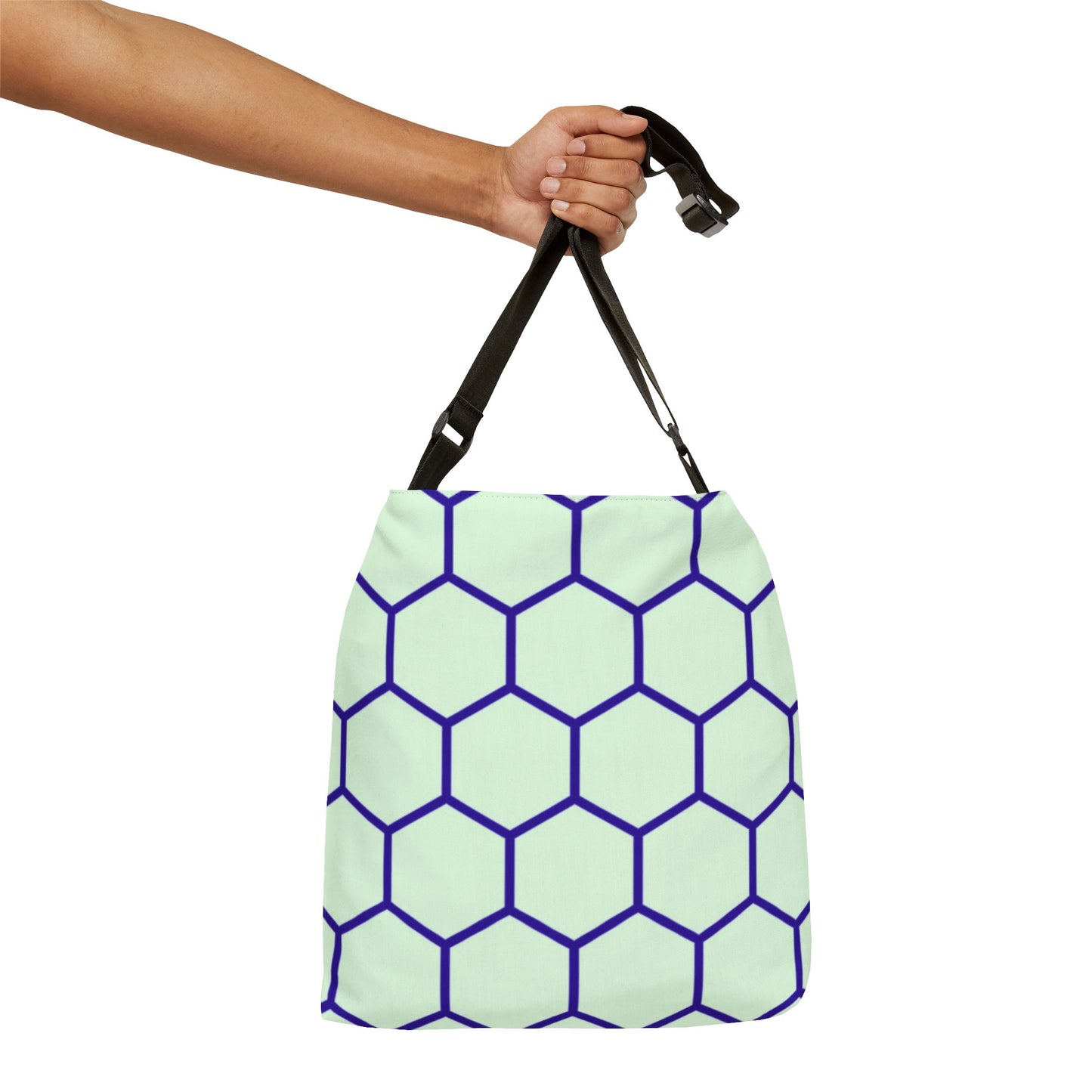 Green and Blue Honeycomb - Tote Bag